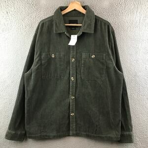 New Cotton On Men's Heavy Overshirt Green Corduroy L